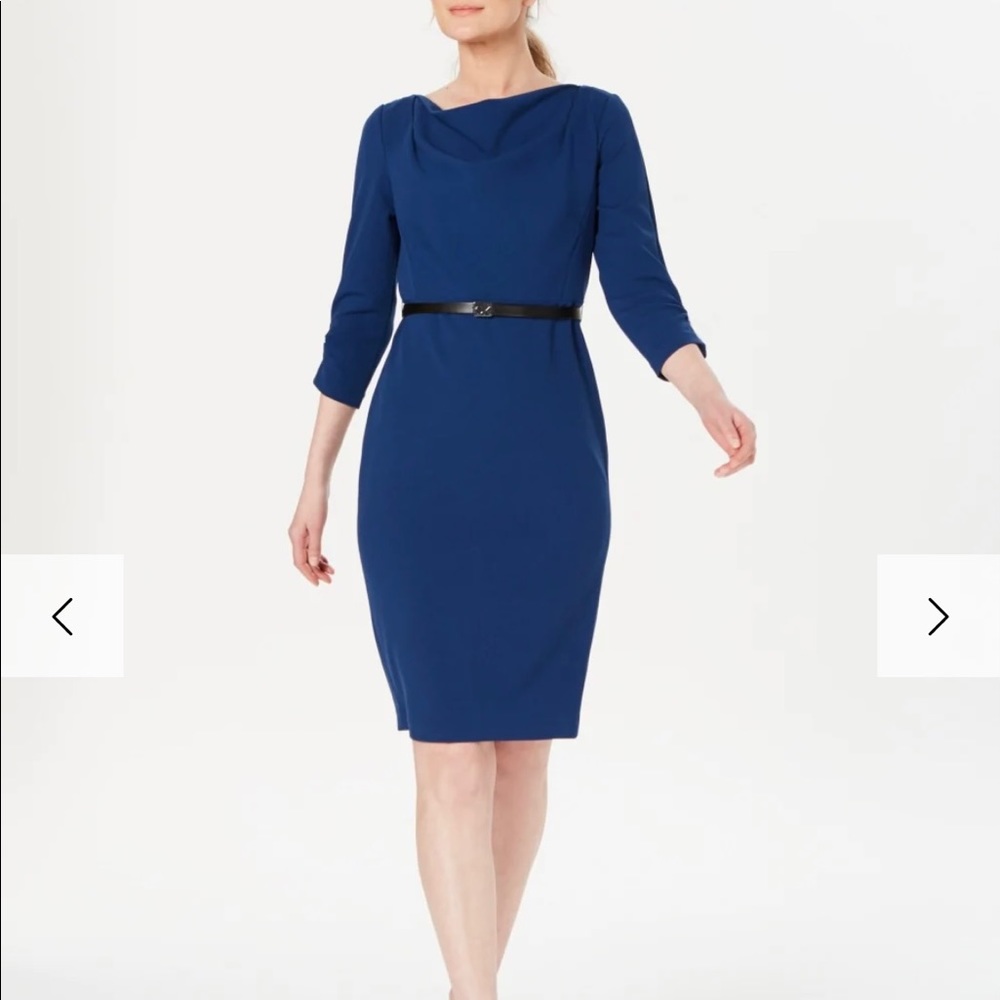 Royal Blue Calvin Klein Work Dress, Size 8, EUC!!!